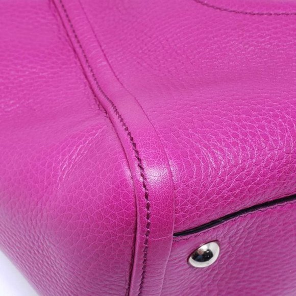Auth GUCCI Soho Fuchsia Calfskin Crossbody Bag - Picture 10 of 16